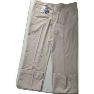 NWT Cutter And Buck Beige Golf Pants 38x32 RN 600229